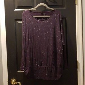 NWOT Jennifer Lopez Plum Blouse